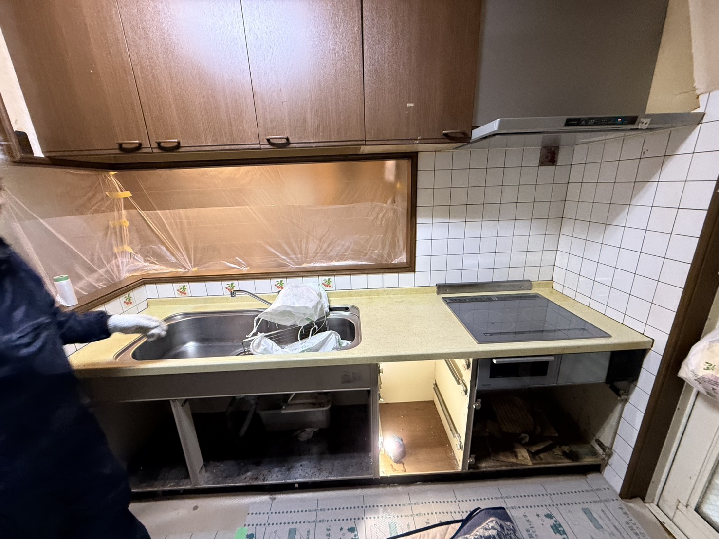 鶴岡市山王町地内/キッチンリフォーム(入替工事)　使いやすさ大幅に向上！！
